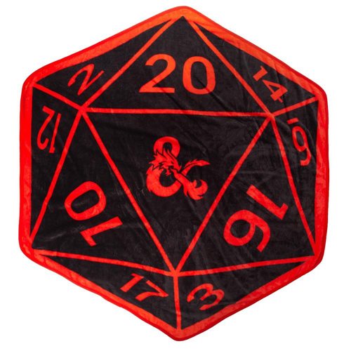Dungeons & Dragons D20 Shaped Throw Blanket