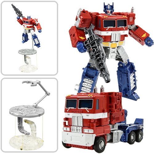 Transformers Tenseg Base Display Stand Optimus Prime Set