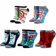 Super Mario Bros. Mixed Icons Ankle Sock 5-Pair Set