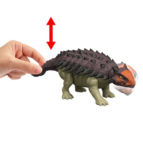 Jurassic World Wild Roar Ankylosaurus Action Figure
