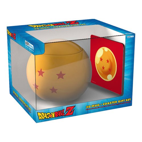 Dragon Ball Z 3D Dragon Ball Mug and Coaster Gift Set