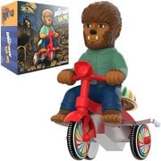 Universal Monsters The Wolf Man Brown Super Cycles Figure with Red Trike