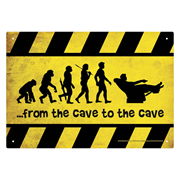 Cave to Cave Tin Sign