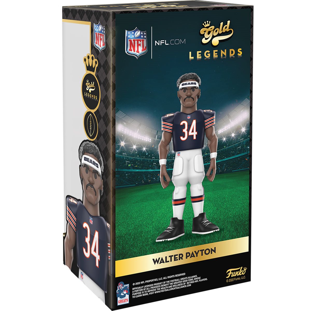 : Funko Gold Vinyl: NFL Legends: Chicago Bears - Walter Payton,  5 Premium Vinyl Figure, Chance of Chase : Funko: Sports & Outdoors