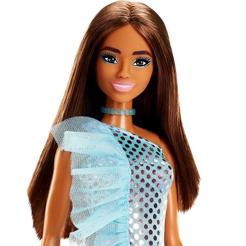 Barbie Glitz Doll in Teal Metallic Dress