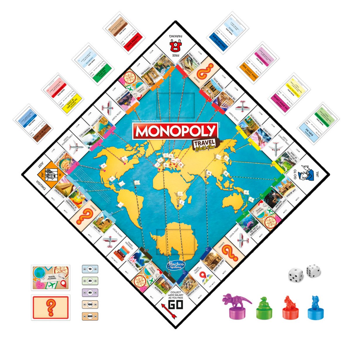 Monopoly Travel World Tour Board Game Entertainment Earth