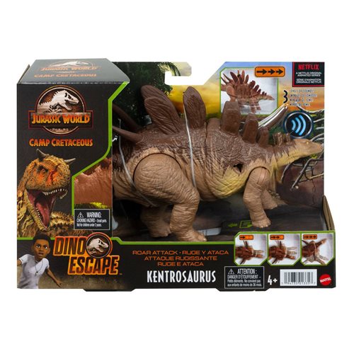 Jurassic World Roar Attack Kentrosaurus Dinosaur Action Figure, Not Mint