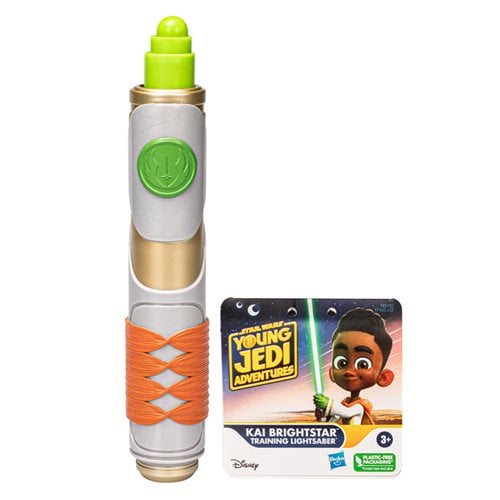 Star Wars Young Jedi Adventures Kai Brightstar Green Extendable Lightsaber