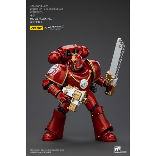 Joy Toy Warhammer 40,000 Thousand Sons Legion MK IV Tactital Squad Legionary 1 1:18 Scale Action Fig