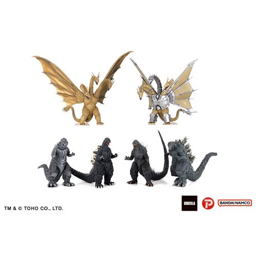 Godzilla and Kaiju Wave 1 Hyper Modeling EX Series Set of 6