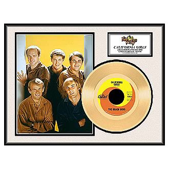 The Beach Boys California Girls Framed Gold Record