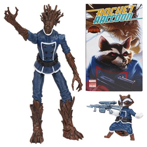 Marvel Legends Series Groot and Rocket Raccoon Comic Action Figures 2-Pack