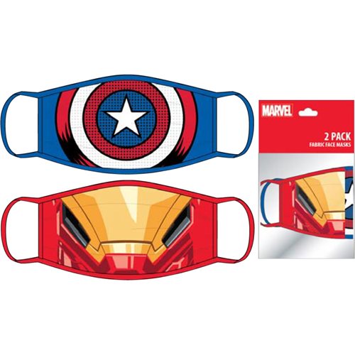 Avengers Men's 2-Pack Face Masks
