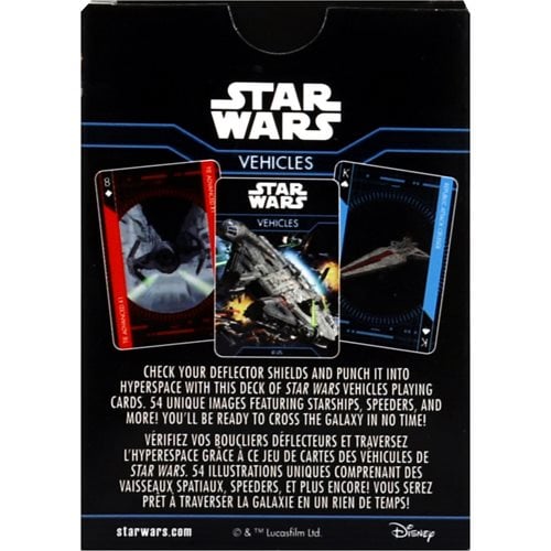Star Wars Vehicles Playing Cards