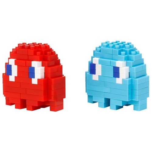Pac-Man Blinky and Inky Nanoblock Constructible Figures