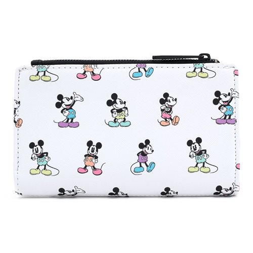 Disney Mickey Mouse Pastel Poses Flap Wallet