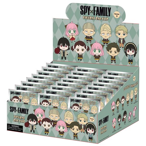Spy x Family Series 3 3D Foam Bag Clip Display Case of 24