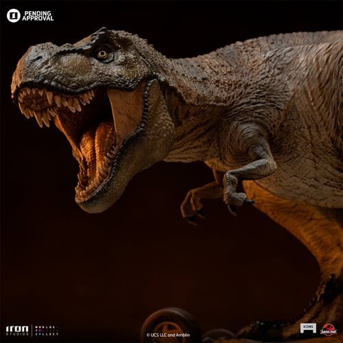 Jurassic Park T-Rex Attack MiniCo Icons Statue