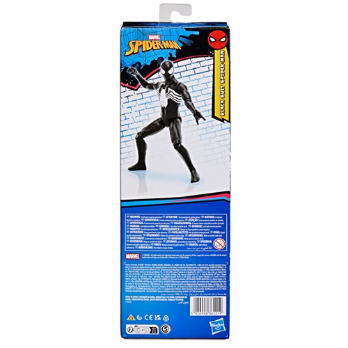 Spider-Man Titan Series Spider-Man Black Suit 12-Inch Action Figure