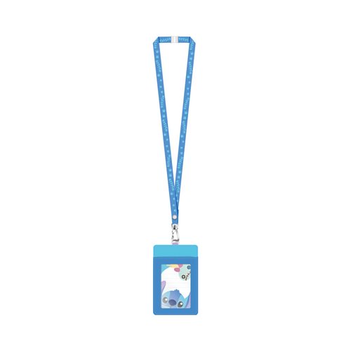 Lilo & Stich Smiling Deluxe Lanyard with Card Holder