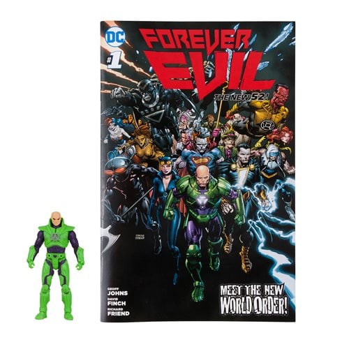 Superman Lex Luthor Green Power Suit Page Punchers 3-Inch Scale Action Figure with Comic Book