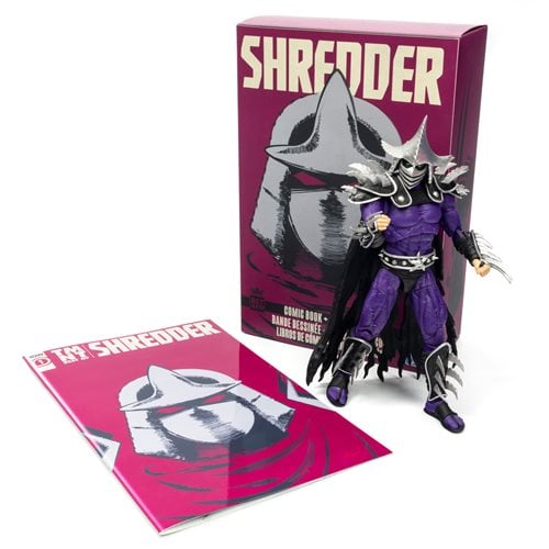 Teenage Mutant Ninja Turtles BST AXN XL Super Shredder 8-Inch Action Figure and Comic Set
