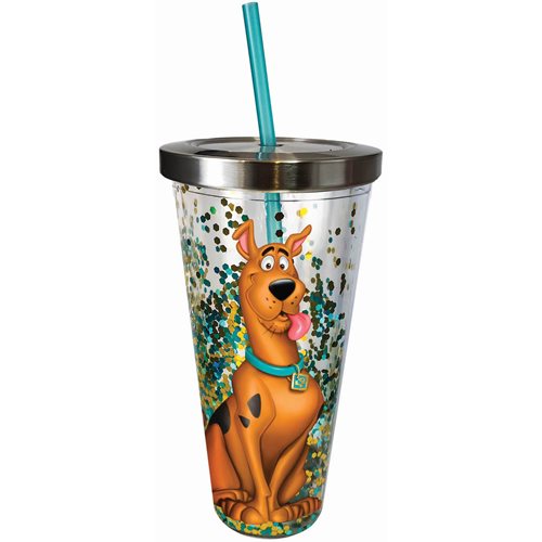 Scooby Doo Glitter 20 oz. Acrylic Cup with Straw