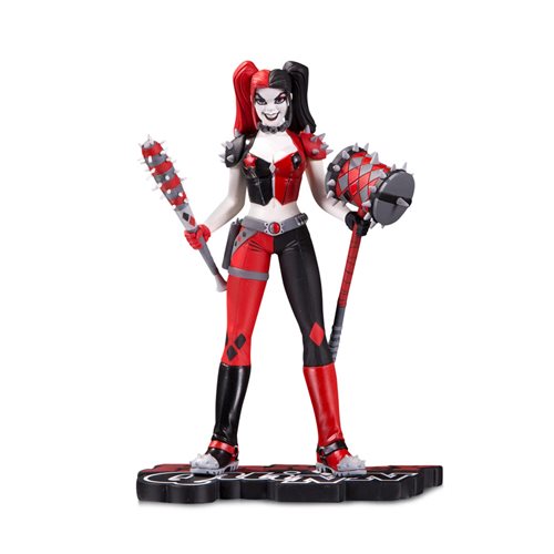 Harley Quinn Red White and Black Statue by Amanda Conner Statue