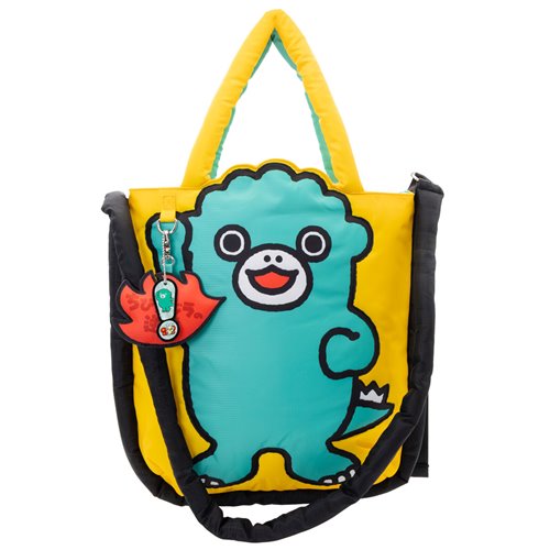 Chibi Godzilla Raids Again Father and Son Padded Die-Cut Tote Bag