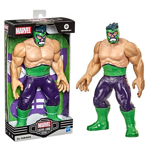 Marvel Lucha Libre El Furioso Hulk 9-Inch Action Figure