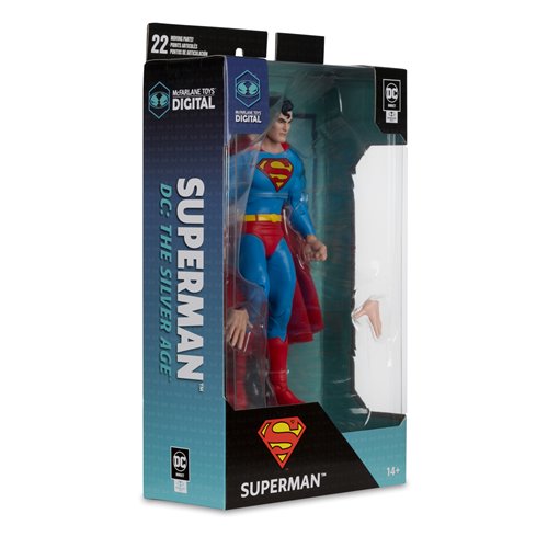 DC Direct Wave 4 Superman The Silver Age 7-Inch Scale Action Figure with McFarlane Toys Digital Coll