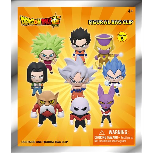 Dragon Ball Super Series 5 3D Foam Bag Clip Random 6-Pack