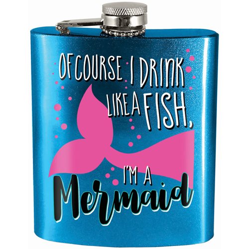 I'm a Mermaid Hip Flask