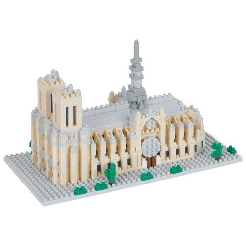 World Famous Buildings Notre Dame Cathedral Nanoblock Sight to See Constructible Figure