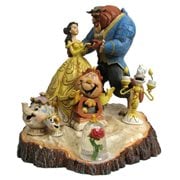 Disney Traditions Beauty and the Beast Carved by Heart Statue