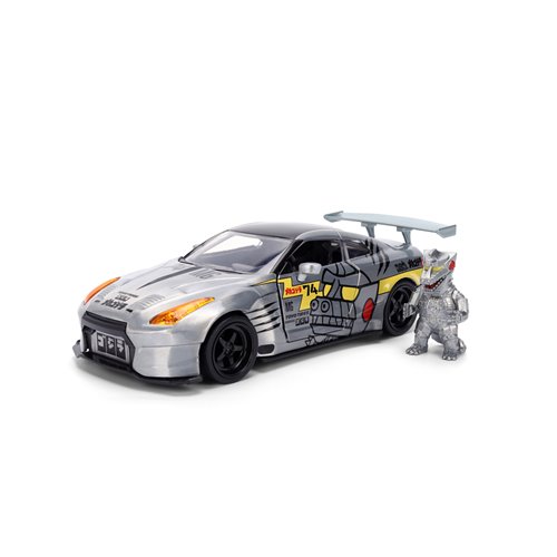 Godzilla 2009 Nissan GT-R R35 Ben Sopra 1:24 Scale Die-Cast Metal Vehicle with Mechagodzilla Figure
