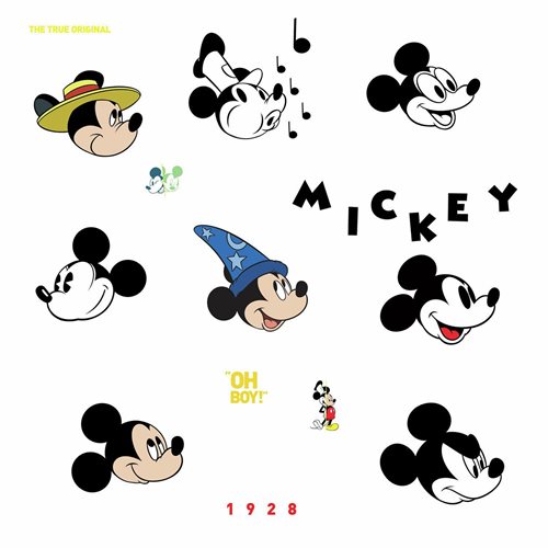 Mickey Mouse Classic 90th Anniversary Peel and Stick Wall Decals
