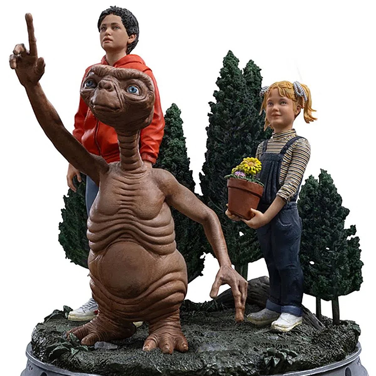 E.T. the Extra-Terrestrial, Elliot, and Gertie Limited Edition 1:10 Art  Scale Statue