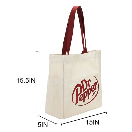 Dr. Pepper Canvas Tote Bag