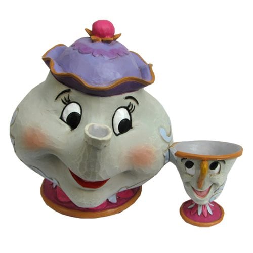 Disney Traditions Beauty and the Beast Mrs. Potts and Chip Statue