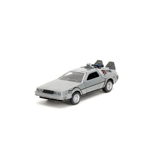 Hollywood Rides Back to the Future Time Machine 1:32 Die-Cast Metal Vehicle 3-Pack