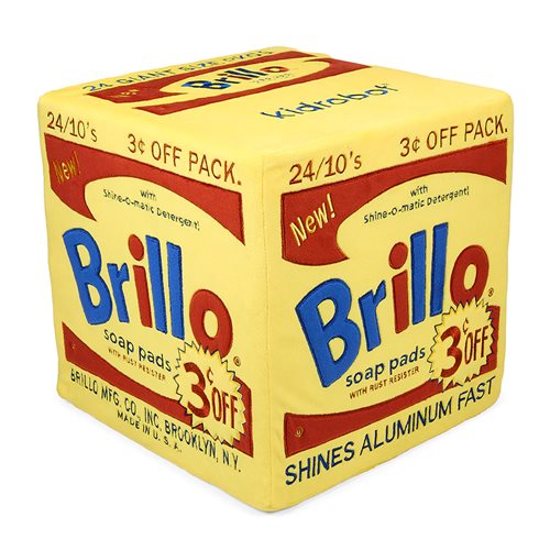 Andy Warhol Yellow Brillo Box 12-Inch Plush