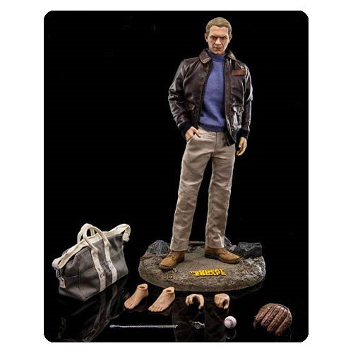 1/6 scale toy The Great Escape Brown Leather-Like Jacket Steve McQueen 