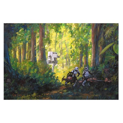 Star Wars Imperial Scout Troopers by Cliff Cramp Canvas Giclee Art Print