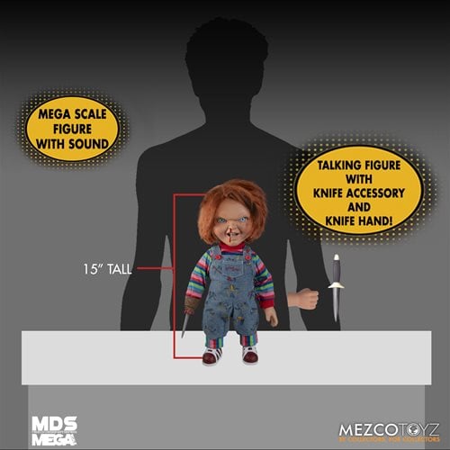 Child's Play Menacing Chucky Talking Mega-Scale 15-Inch Doll