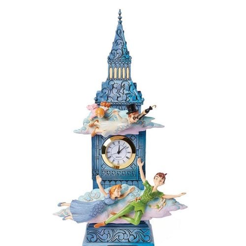 Disney Traditions Peter Pan Clock by Jim Shore Statue