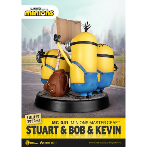 Minions Stuart & Bob & Kevin MC-041 Master Craft Statue