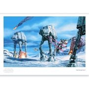 Star Wars Hoth Battle by Claudio Aboy Paper Giclee Art Print