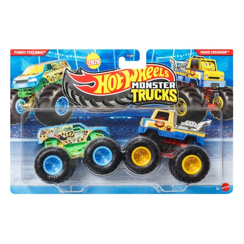 Hot Wheels Monster Trucks Demolition Doubles 1:64 Scale Vehicle 2-Pack 2026 Mix 3 Case of 8