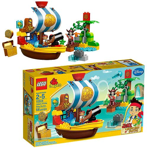 1x Lego Duplo Ship Mast Braun 4x4x12 Jake Pirates Boat Bucky 10514 13289 13288 